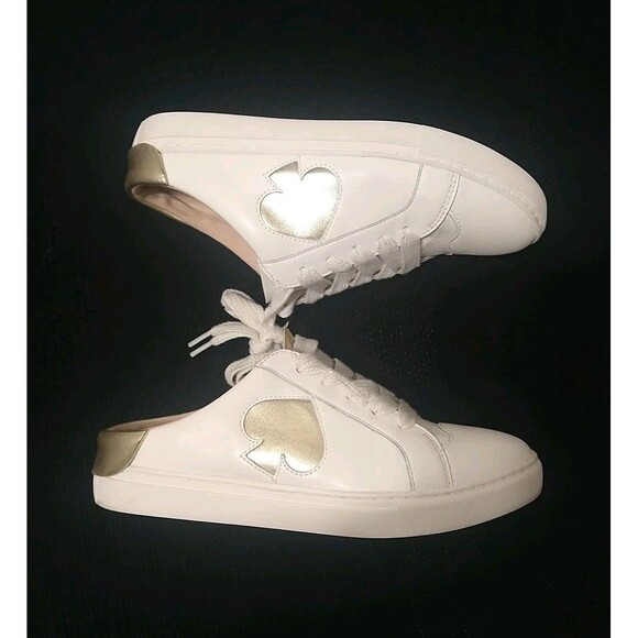 Kate Spade Slip On Lace Up Logo Sneakers Sz 8.5 Y2K Boho Beachy - Picture 1 of 12